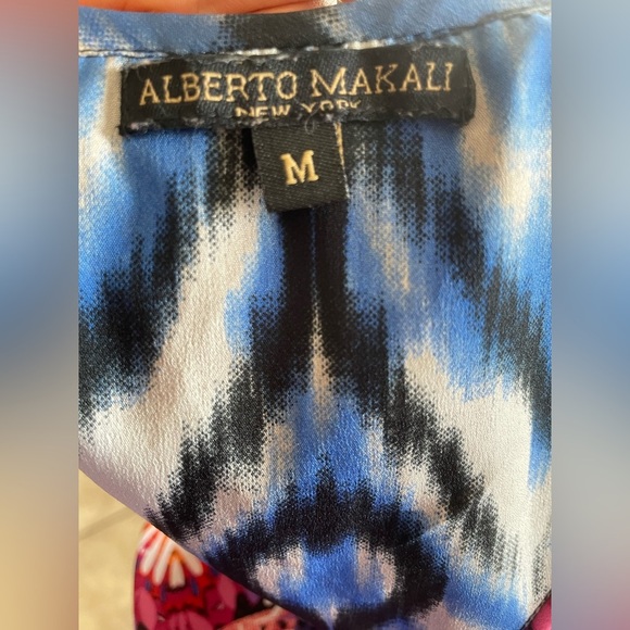 Alberto Makali Beaded Chain Printed Maxi Dress Size M - Picture 7 of 8